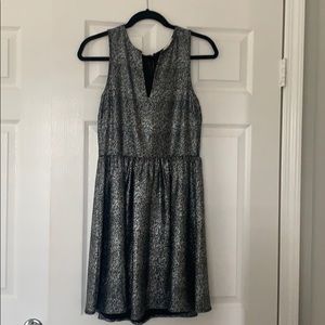 Silver and black sparkle dress